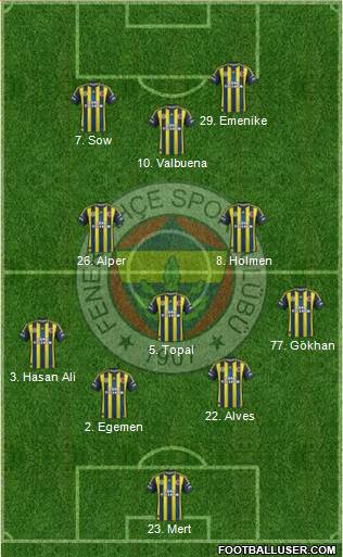 Fenerbahçe SK Formation 2013
