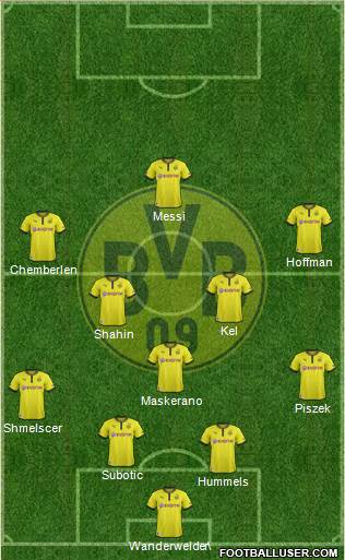 Borussia Dortmund Formation 2013