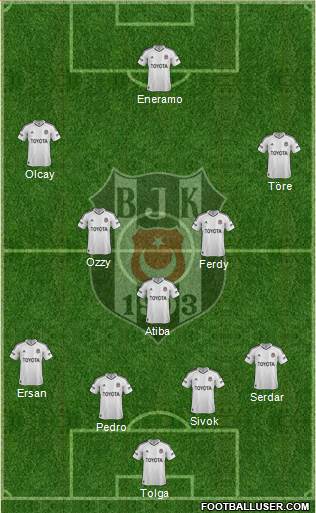 Besiktas JK Formation 2013