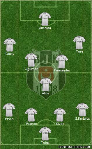 Besiktas JK Formation 2013