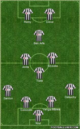 Newcastle United Formation 2013