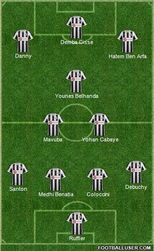 Newcastle United Formation 2013