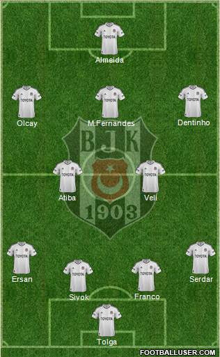Besiktas JK Formation 2013
