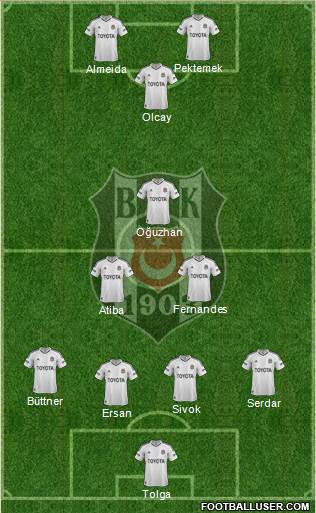 Besiktas JK Formation 2013