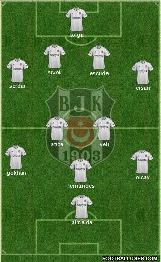 Besiktas JK Formation 2013