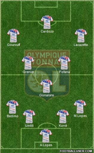 Olympique Lyonnais Formation 2013