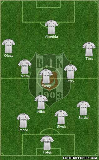 Besiktas JK Formation 2013