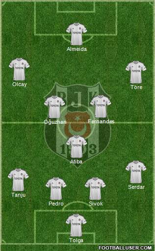 Besiktas JK Formation 2013