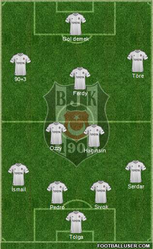 Besiktas JK Formation 2013
