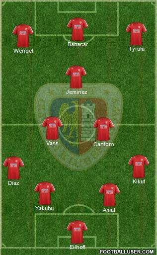 Piast Gliwice Formation 2013