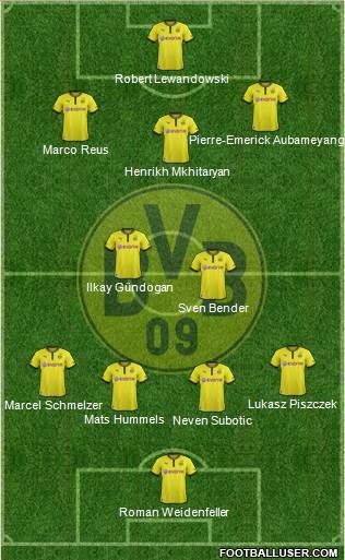 Borussia Dortmund Formation 2013