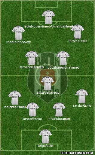 Besiktas JK Formation 2013