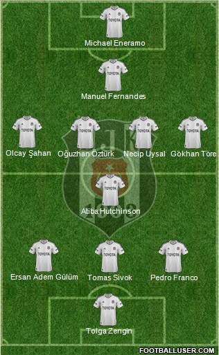 Besiktas JK Formation 2013