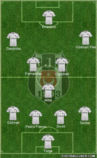 Besiktas JK Formation 2013