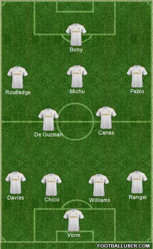 Swansea City Formation 2013