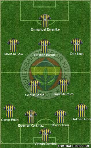 Fenerbahçe SK Formation 2013