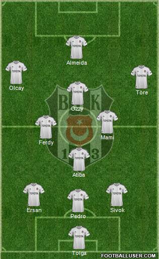 Besiktas JK Formation 2013