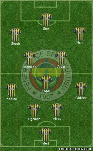 Fenerbahçe SK Formation 2013