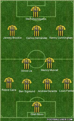 Wellington Phoenix FC Formation 2013