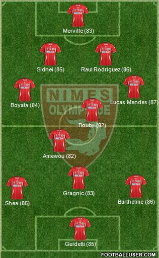 Nîmes Olympique Formation 2013