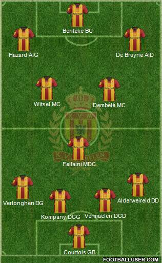 Yellow Red KV Mechelen Formation 2013