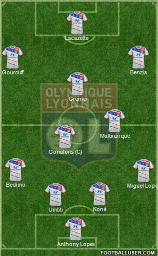 Olympique Lyonnais Formation 2013