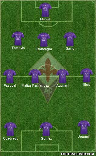 Fiorentina Formation 2013