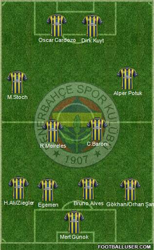Fenerbahçe SK Formation 2013
