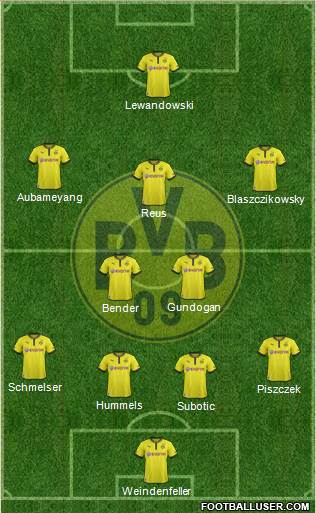 Borussia Dortmund Formation 2013