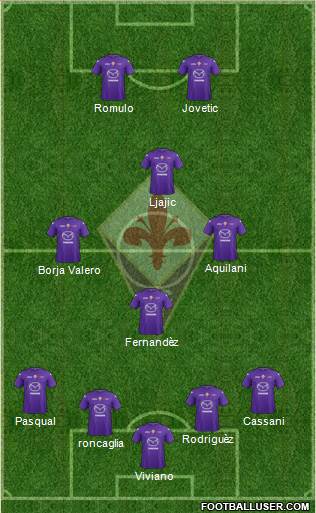 Fiorentina Formation 2013