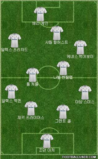 Tottenham Hotspur Formation 2013