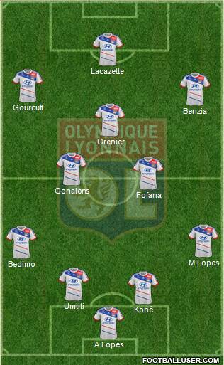 Olympique Lyonnais Formation 2013