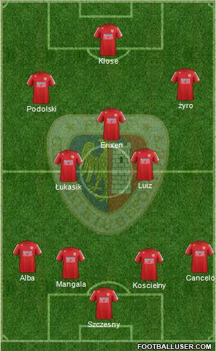 Piast Gliwice Formation 2013
