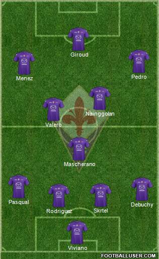 Fiorentina Formation 2013