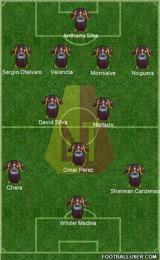 CC Deportes Tolima Formation 2013