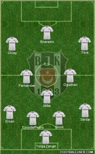 Besiktas JK Formation 2013