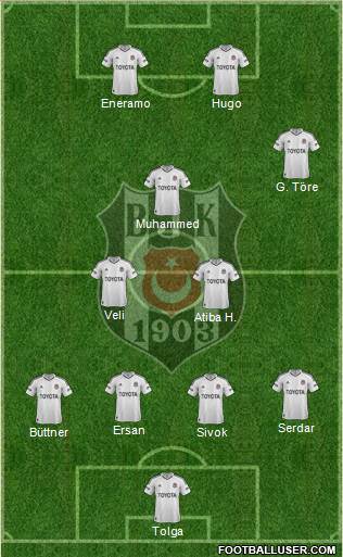 Besiktas JK Formation 2013