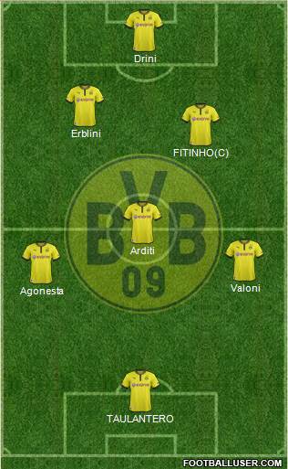 Borussia Dortmund Formation 2013