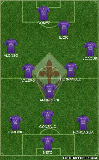 Fiorentina Formation 2013
