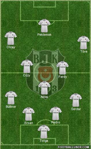 Besiktas JK Formation 2013