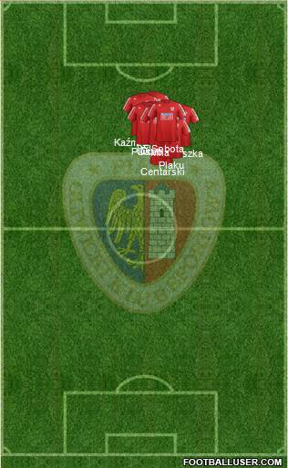 Piast Gliwice Formation 2013