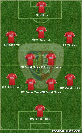 Piast Gliwice Formation 2013