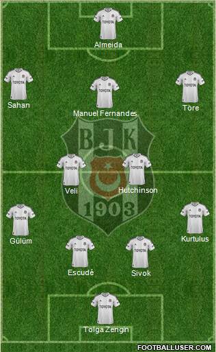 Besiktas JK Formation 2013