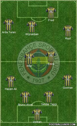 Fenerbahçe SK Formation 2013