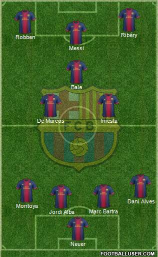 F.C. Barcelona Formation 2013