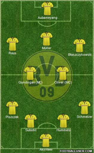 Borussia Dortmund Formation 2013