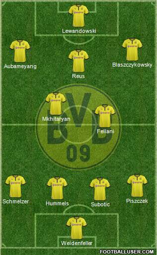 Borussia Dortmund Formation 2013