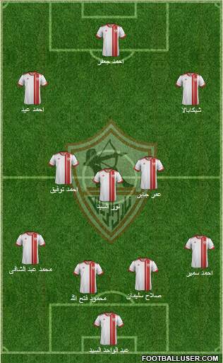 Zamalek Sporting Club Formation 2013