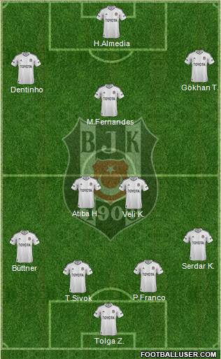 Besiktas JK Formation 2013