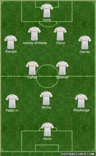Swansea City Formation 2013
